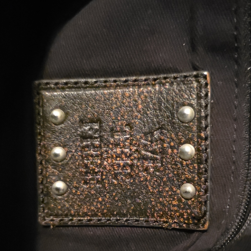 Free People Large Leigh Distressed Aged Graphite Leather Women's Bag - Picture 5 of 6